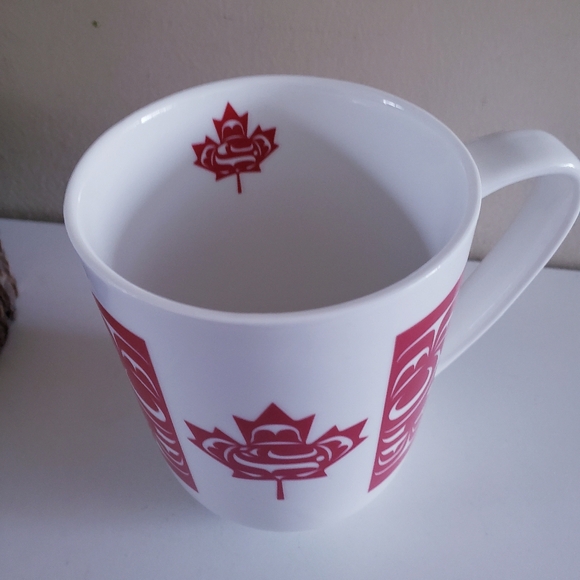 Kwakiutl First Nation 'Standing Together' Fine Porcelain 8oz Mug Pacific - Picture 2 of 10